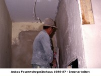t25.18 - Anbau Feuerwehrgeraetehaus 1986-87 - Innenarbeiten